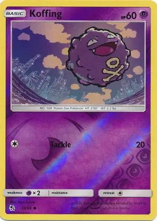 Hidden Fates Koffing #28/68 reverse holo